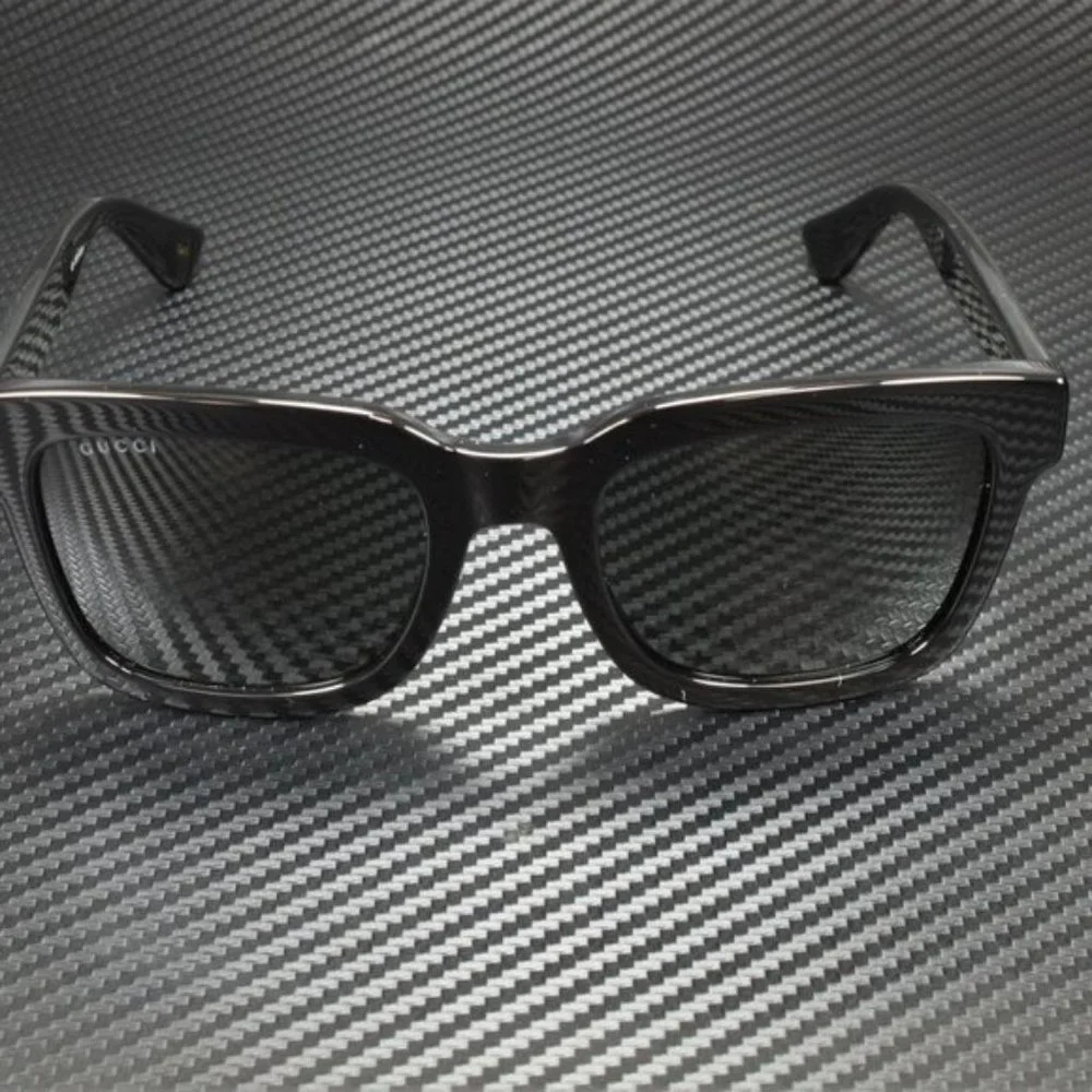 NEW Gucci Men's Black Smoked Sunglasses